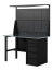 GREENBERG BLACK Верстак-стол с перфопанелью двойной с ящиками 1400мм VERSTAK_BLACK_Y1_Р2_1400