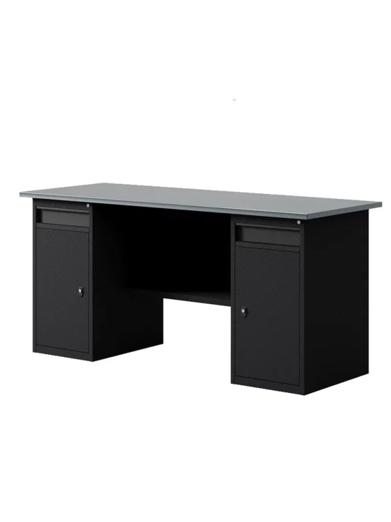 GREENBERG BLACK Верстак-стол с двумя тумбами/ящик 1600мм VERSTAK_BLACK_W2_1600