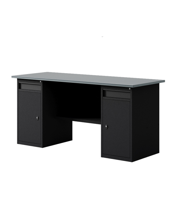 GREENBERG BLACK Верстак-стол с двумя тумбами/ящик 2000мм VERSTAK_BLACK_W2_2000