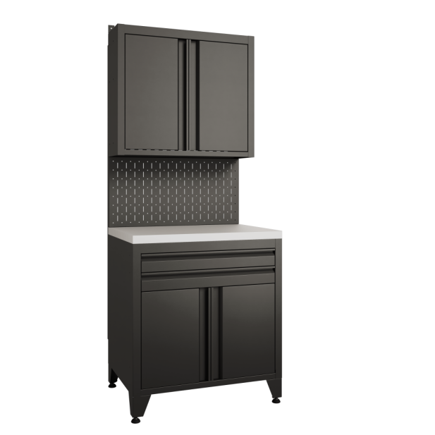 BOREX Тумба с дверцами и двумя ящиками + шкафчик с дверцами TY2-P1-S2