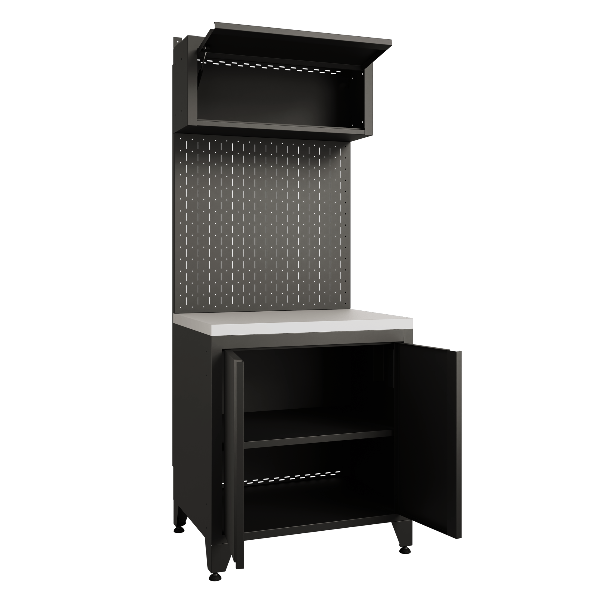 BOREX Тумба с дверцами + шкафчик с подъёмной дверью TD-P2-S1