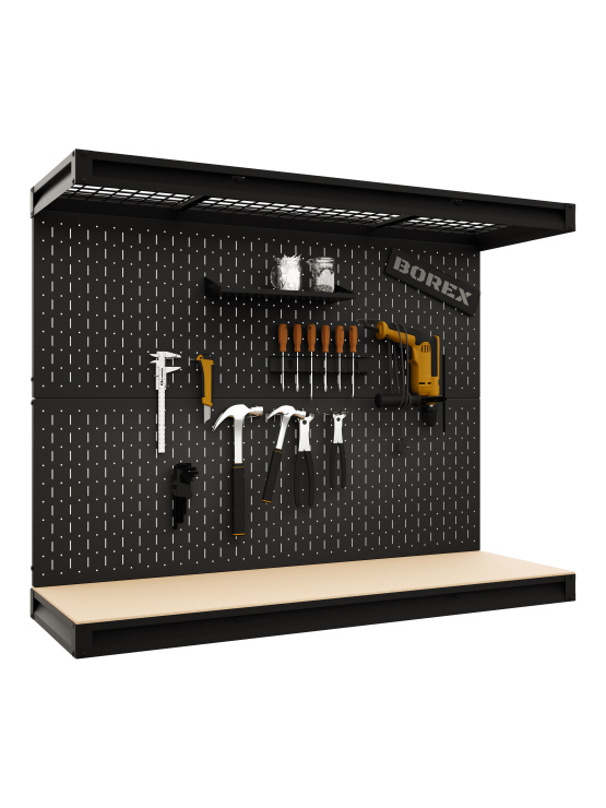 BOREX Модуль с рабочей поверхностью и перфопанелью BOREX_MODUL_1500