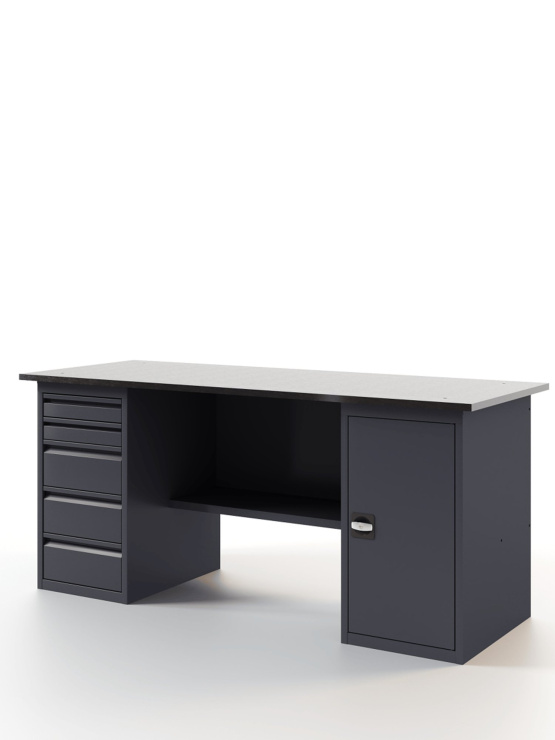 GREENBERG Верстак с тумбой с ящиками и тумбой с дверцей 2000мм VERSTAK_ТY_2000