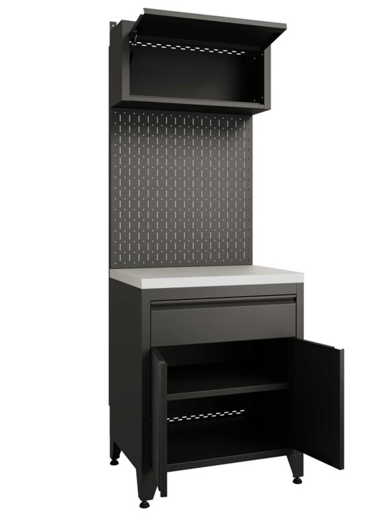 BOREX Тумба с дверцами и одним ящиком + шкафчик с подъёмной дверью TY1-P2-S1