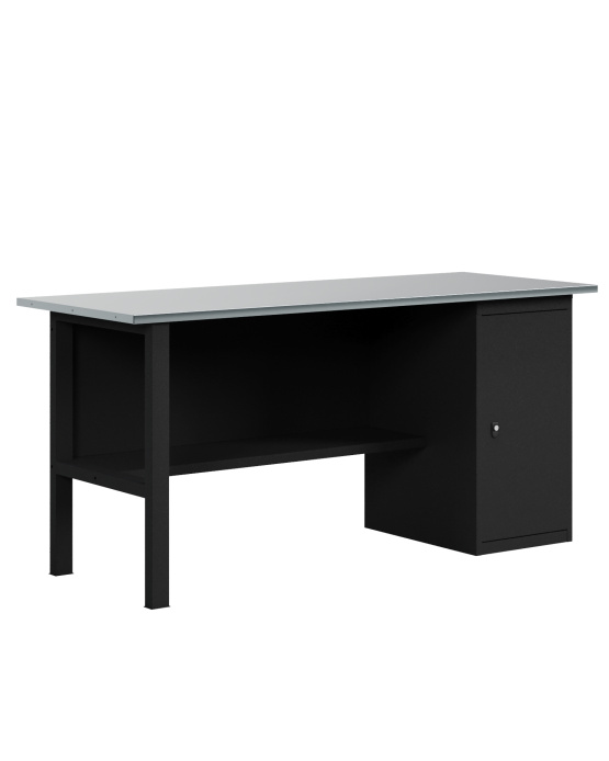 GREENBERG BLACK Верстак-стол с тумбой с дверцей 1800мм VERSTAK_BLACK_Т1_1800