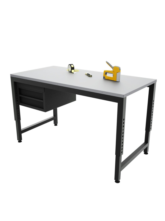 Верстак-стол регулируемый с тумбой 1200х700мм VERSTAK_REG_T_1200х700