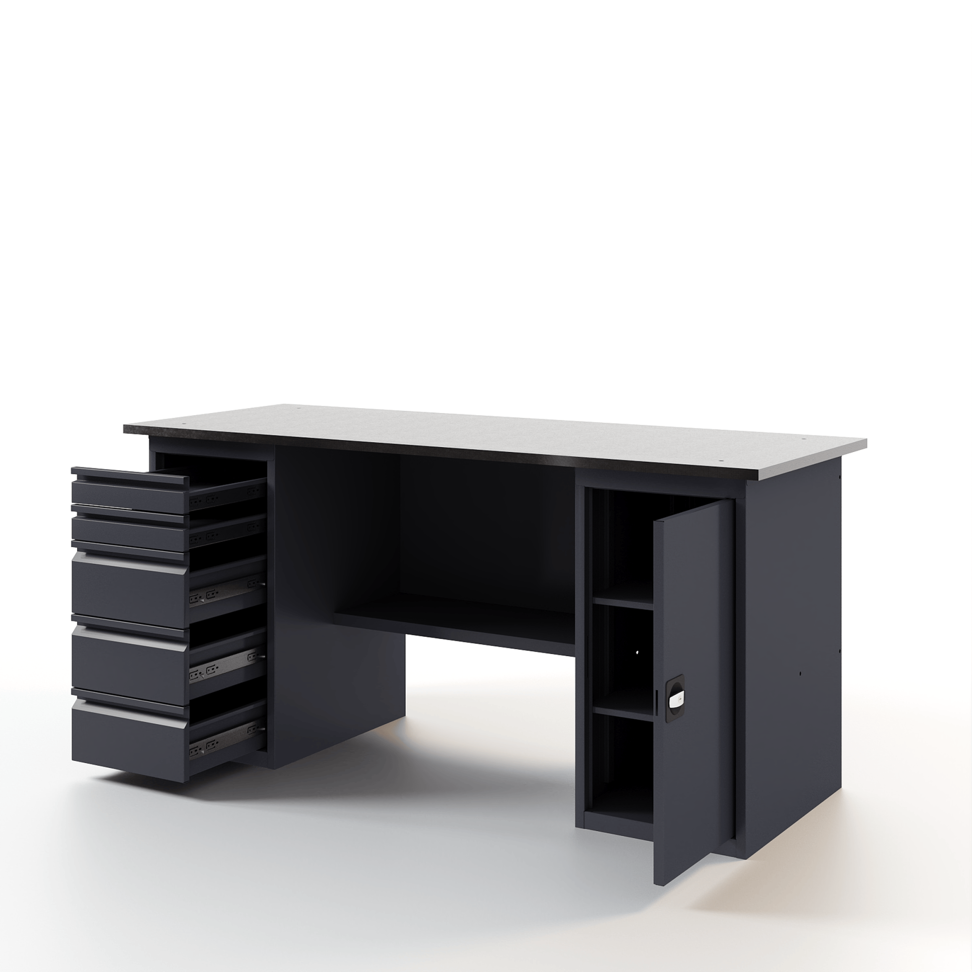 GREENBERG Верстак с тумбой с ящиками и тумбой с дверцей 2000мм VERSTAK_ТY_2000