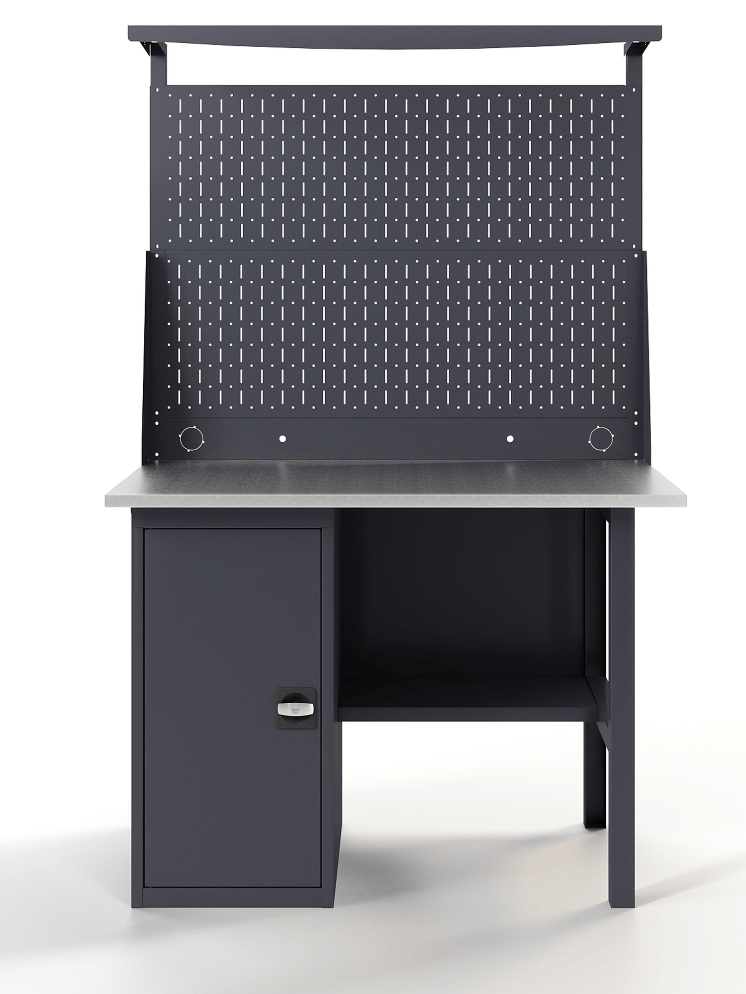 GREENBERG Верстак с перфопанелью двойной с тумбой 1200мм VERSTAK_Т1_P2_1200