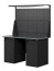 GREENBERG BLACK Верстак-стол с перфопанелью двойной с двумя тумбами/ящик 1400мм VERSTAK_BLACK_W2_Р2_1400