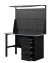 GREENBERG BLACK Верстак-стол с перфопанелью двойной с ящиками 1200мм VERSTAK_BLACK_Y1_Р2_1200