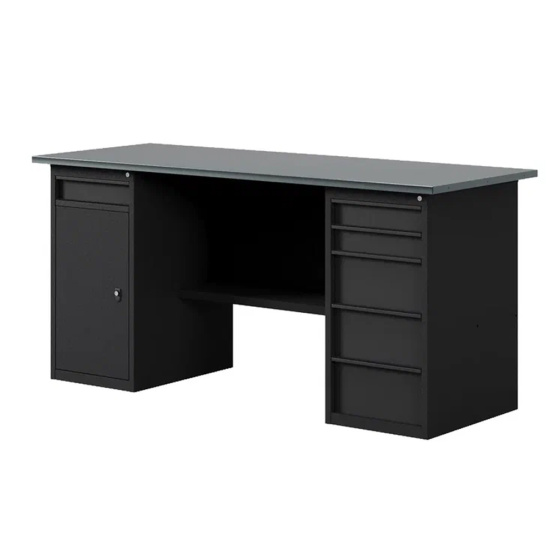 GREENBERG BLACK Верстак-стол с тумбой с ящиками и тумбой/ящик 1800мм VERSTAK_BLACK_WY_1800