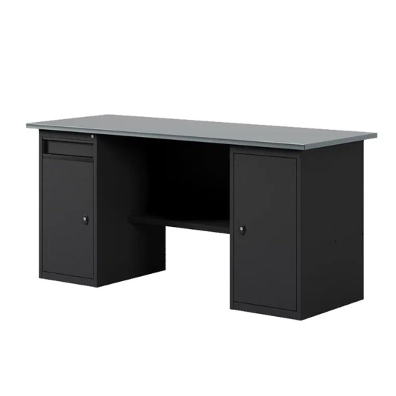 GREENBERG BLACK Верстак-стол с тумбой с дверцей и тумбой/ящик 1600мм VERSTAK_BLACK_WT_1600