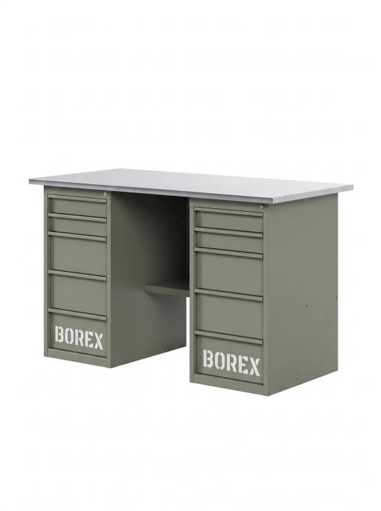 GREENBERG OLIVE Верстак с двумя ящиками 1400мм VERSTAK_OLIVE_Y2_1400