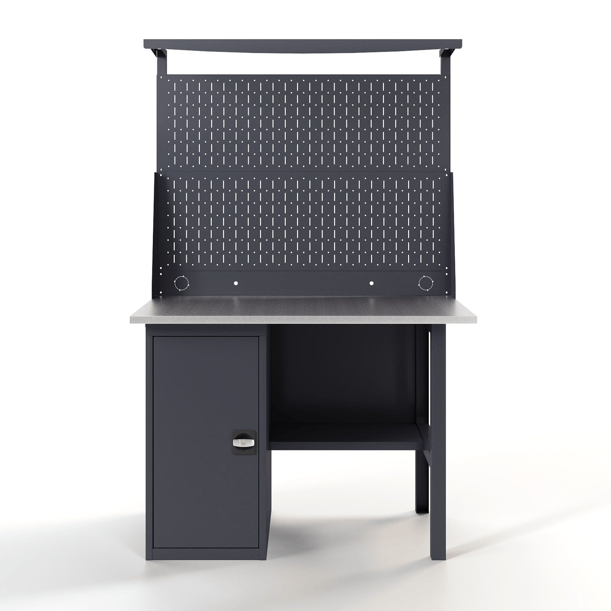 GREENBERG Верстак с перфопанелью двойной с тумбой 1200мм VERSTAK_Т1_P2_1200