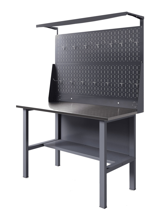 GREENBERG Верстак с перфопанелью двойной 1400мм VERSTAK_Т0_P2_1400