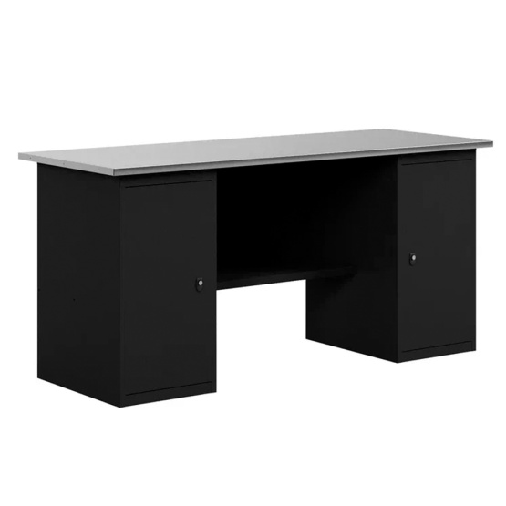GREENBERG BLACK Верстак-стол с двумя тумбами с дверцей 1800мм VERSTAK_BLACK_Т2_1800