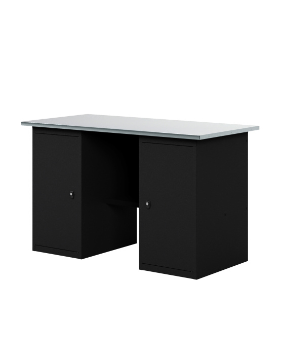 GREENBERG BLACK Верстак-стол с двумя тумбами 1400мм VERSTAK_BLACK_Т2_1400
