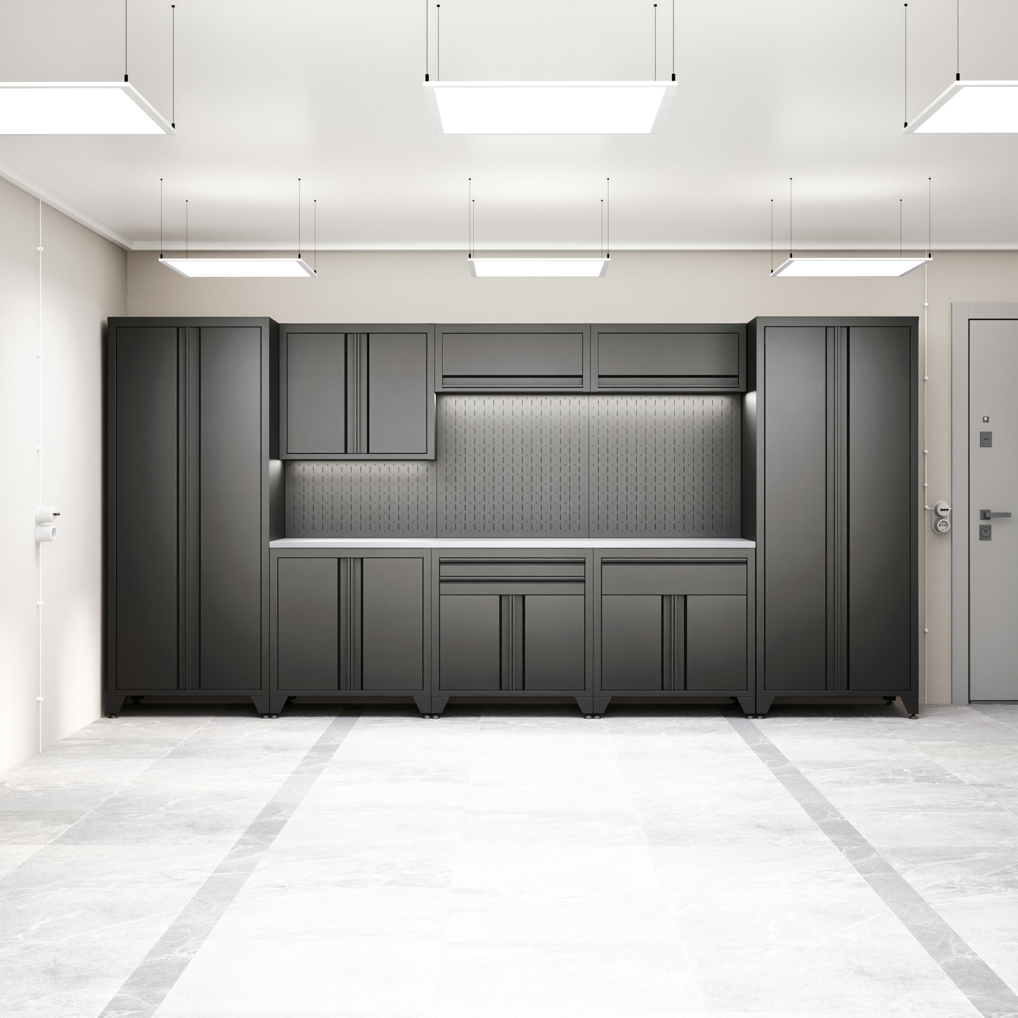 BOREX Тумба с дверцами и одним ящиком + шкафчик с подъёмной дверью TY1-P2-S1